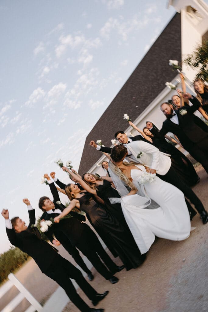 bridal party fun pose ideas