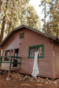 Cabin Wedding Dress Photo