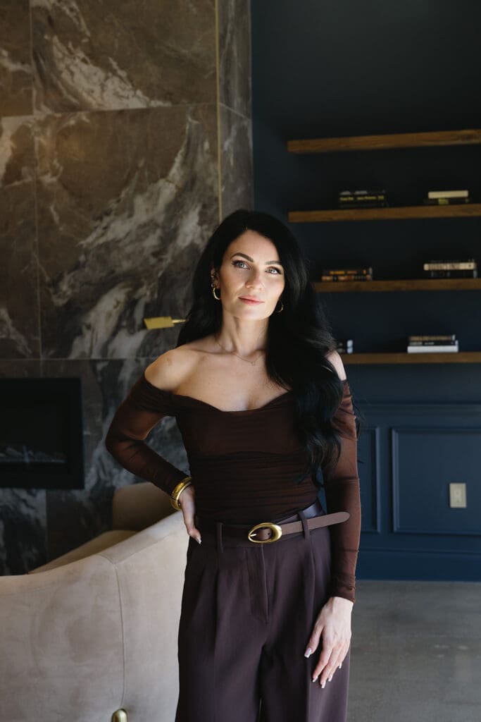 Dallas brand photographer capturing med spa treatment with injectable service.